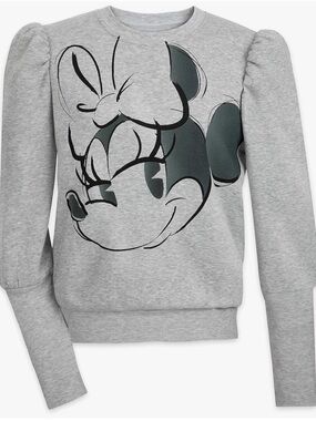 Disney Minnie Mouse Long Sleeve Puff Sleeve Sweatshirt
